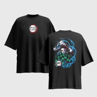 Demon Slayer Anime Graphic Printed Unisex Oversized T-shirt