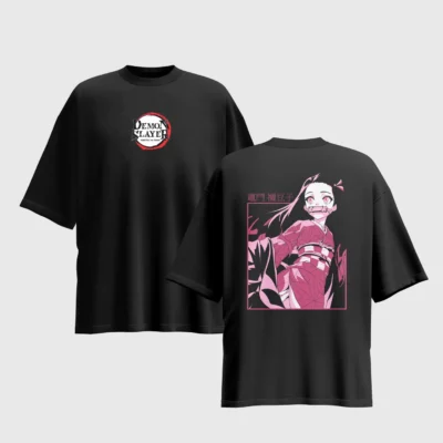 Demon Slayer Anime Graphic Printed Unisex Oversized T-shirt