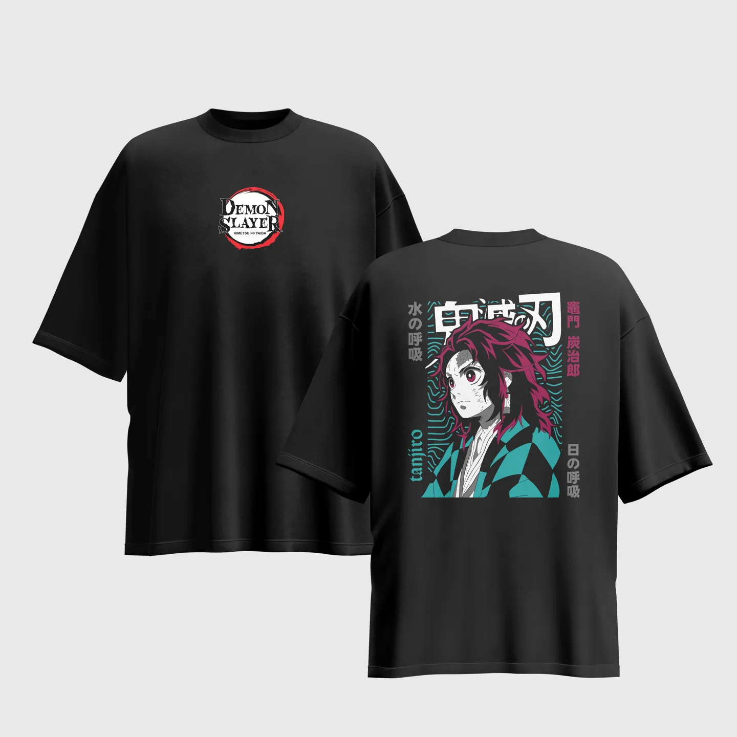 Demon Slayer Anime Graphic Printed Unisex Oversized T-shirt
