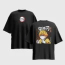 Demon Slayer Anime Graphic Printed Unisex Oversized T-shirt