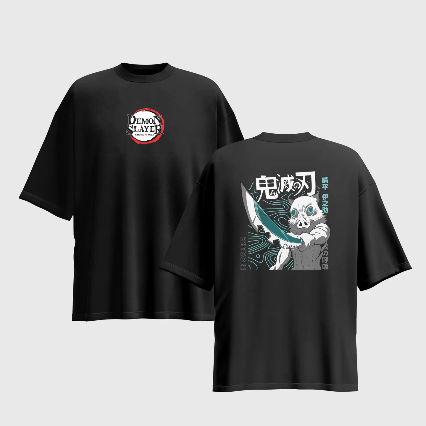 Demon Slayer Anime Graphic Printed Unisex Oversized T-shirt