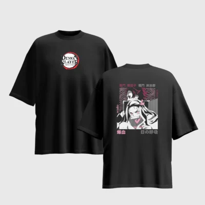 Demon Slayer Anime Graphic Printed Unisex Oversized T-shirt