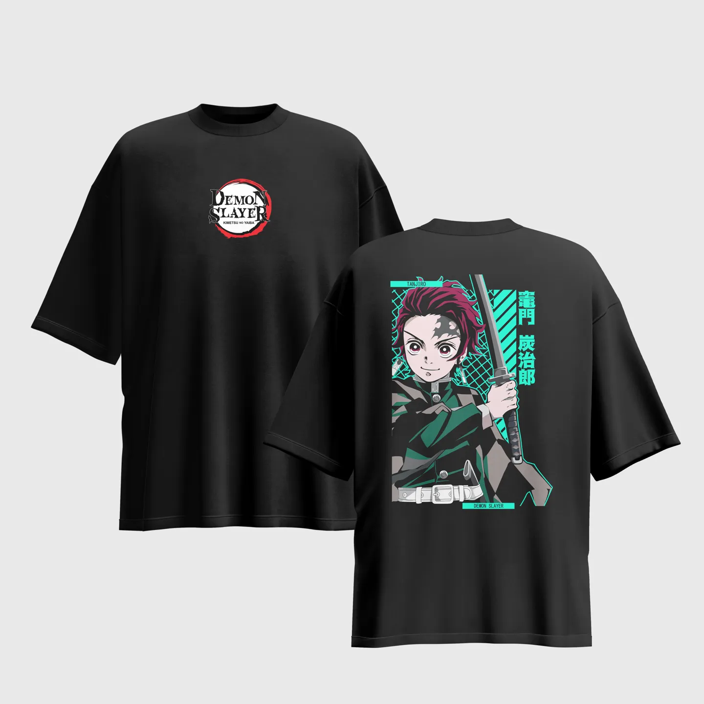 Demon Slayer Anime Graphic Printed Unisex Oversized T-shirt