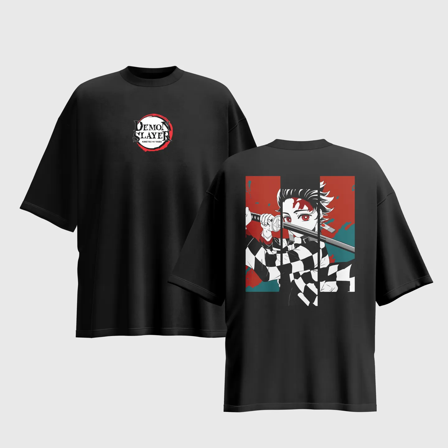 Demon Slayer Anime Graphic Printed Unisex Oversized T-shirt