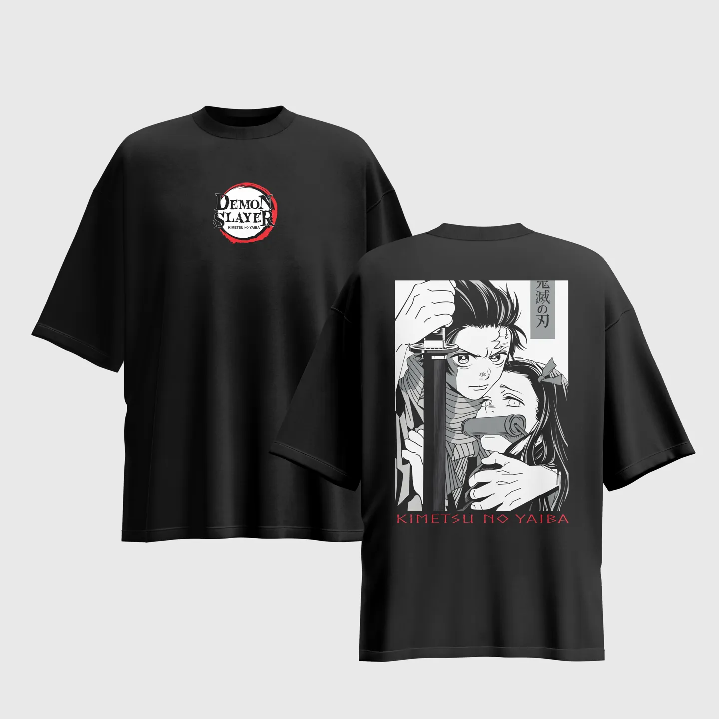 Demon Slayer Anime Graphic Printed Unisex Oversized T-shirt
