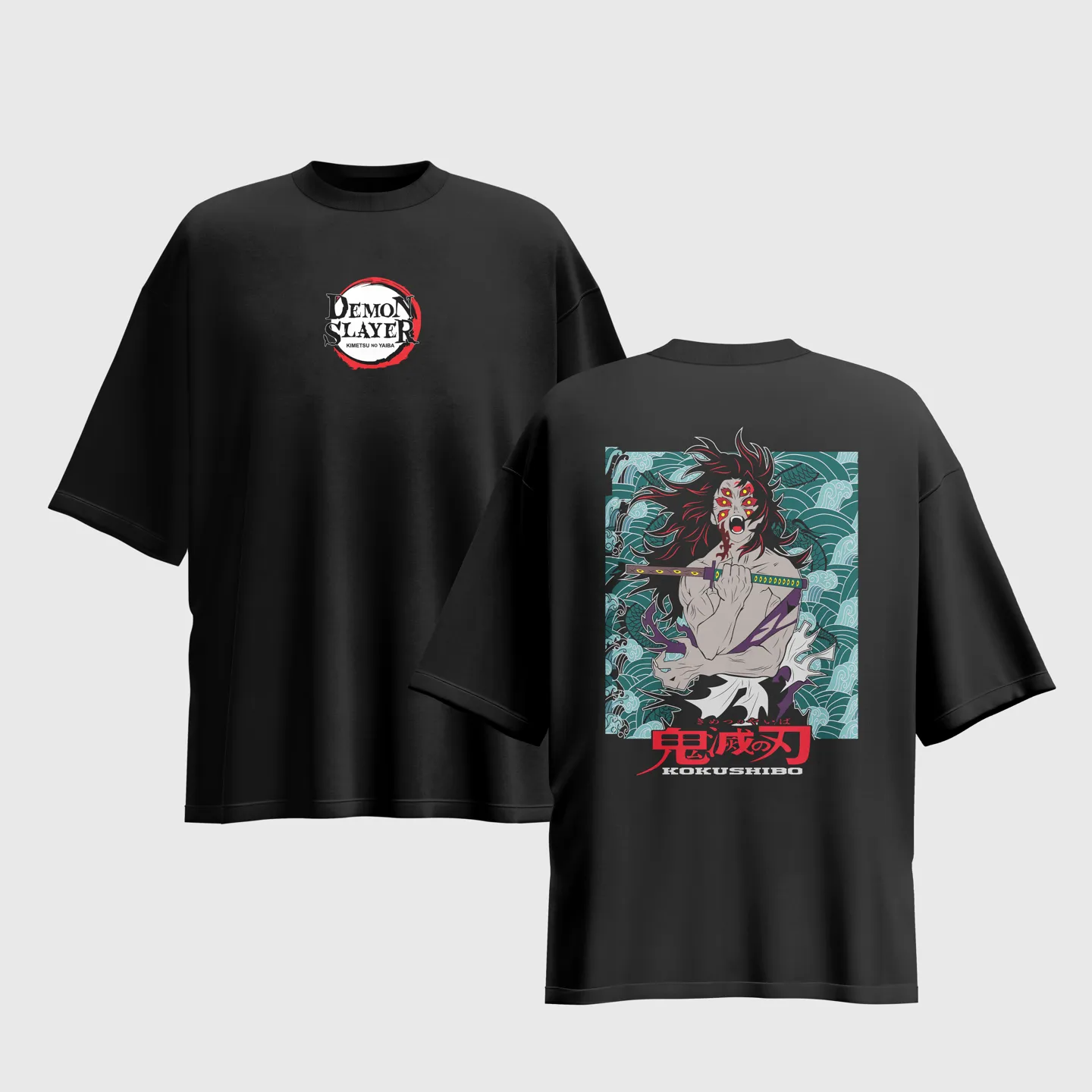 Demon Slayer Anime Graphic Printed Unisex Oversized T-shirt