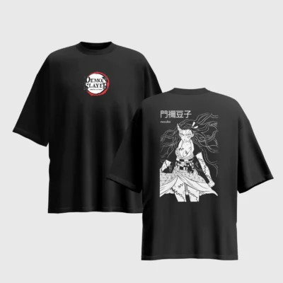 Demon Slayer Anime Graphic Printed Unisex Oversized T-shirt