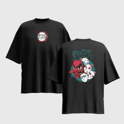 Demon Slayer Anime Graphic Printed Unisex Oversized T-shirt