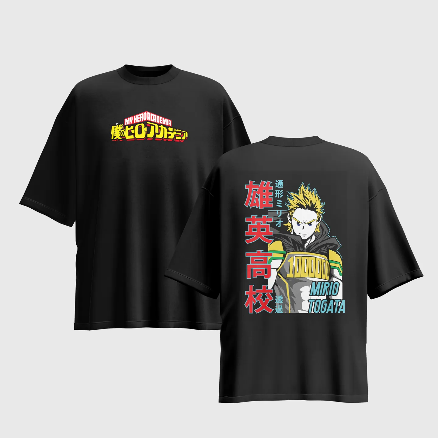 My Hero Academia Anime Graphic Printed Unisex Oversized T-shirt