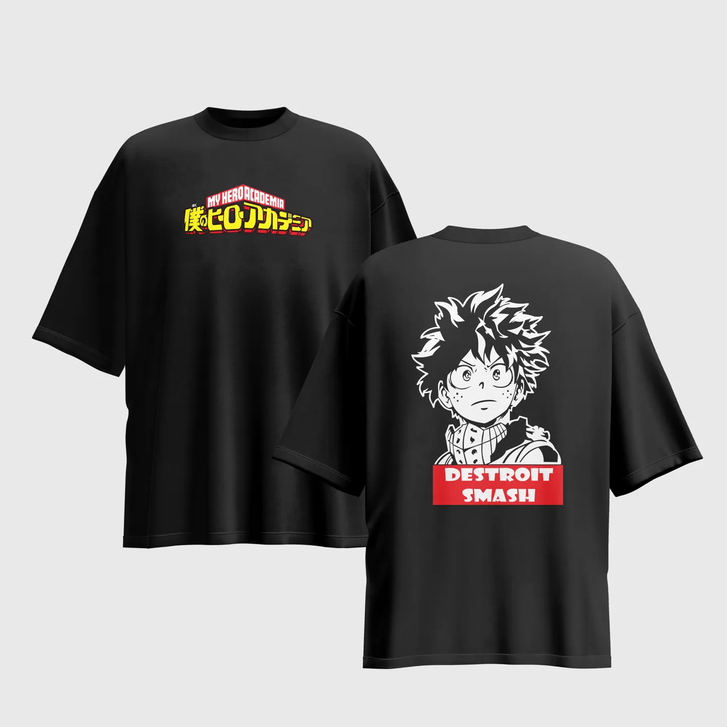 My Hero Academia Anime Graphic Printed Unisex Oversized T-shirt