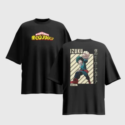 My Hero Academia Anime Graphic Printed Unisex Oversized T-shirt