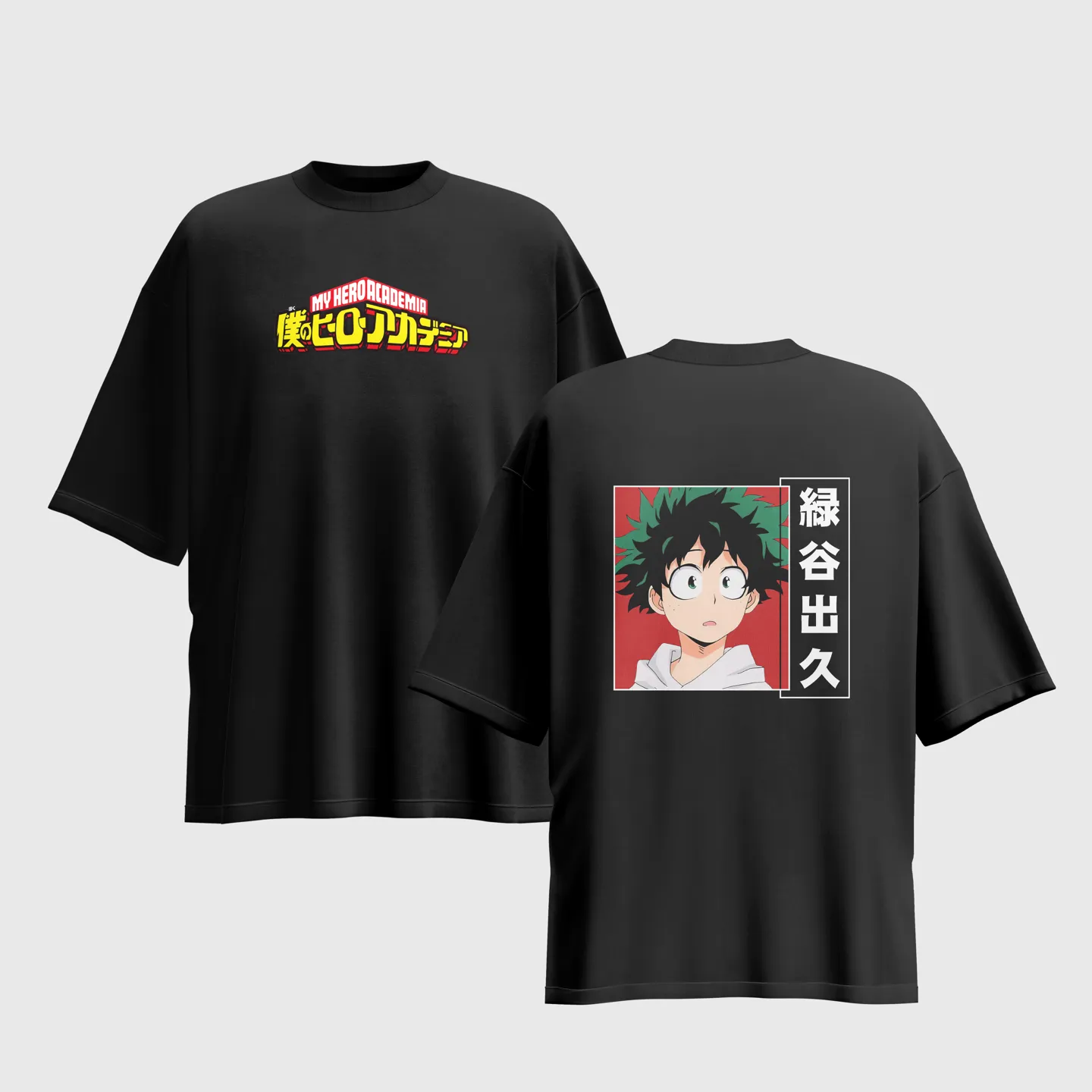 My Hero Academia Anime Graphic Printed Unisex Oversized T-shirt