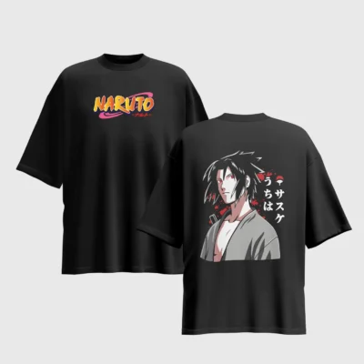 Naruto Anime Graphic Printed Unisex Oversized T-shirt