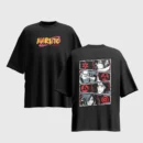 Naruto Anime Graphic Printed Unisex Oversized T-shirt