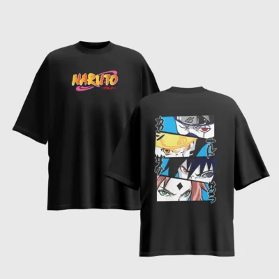 Naruto Anime Graphic Printed Unisex Oversized T-shirt