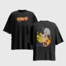 Naruto Anime Graphic Printed Unisex Oversized T-shirt