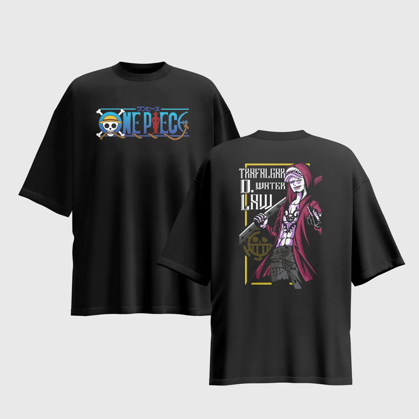 One Piece Anime Graphic Printed Unisex Oversized T-shirt