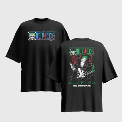 One Piece Anime Graphic Printed Unisex Oversized T-shirt