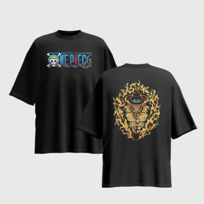 One Piece Anime Graphic Printed Unisex Oversized T-shirt