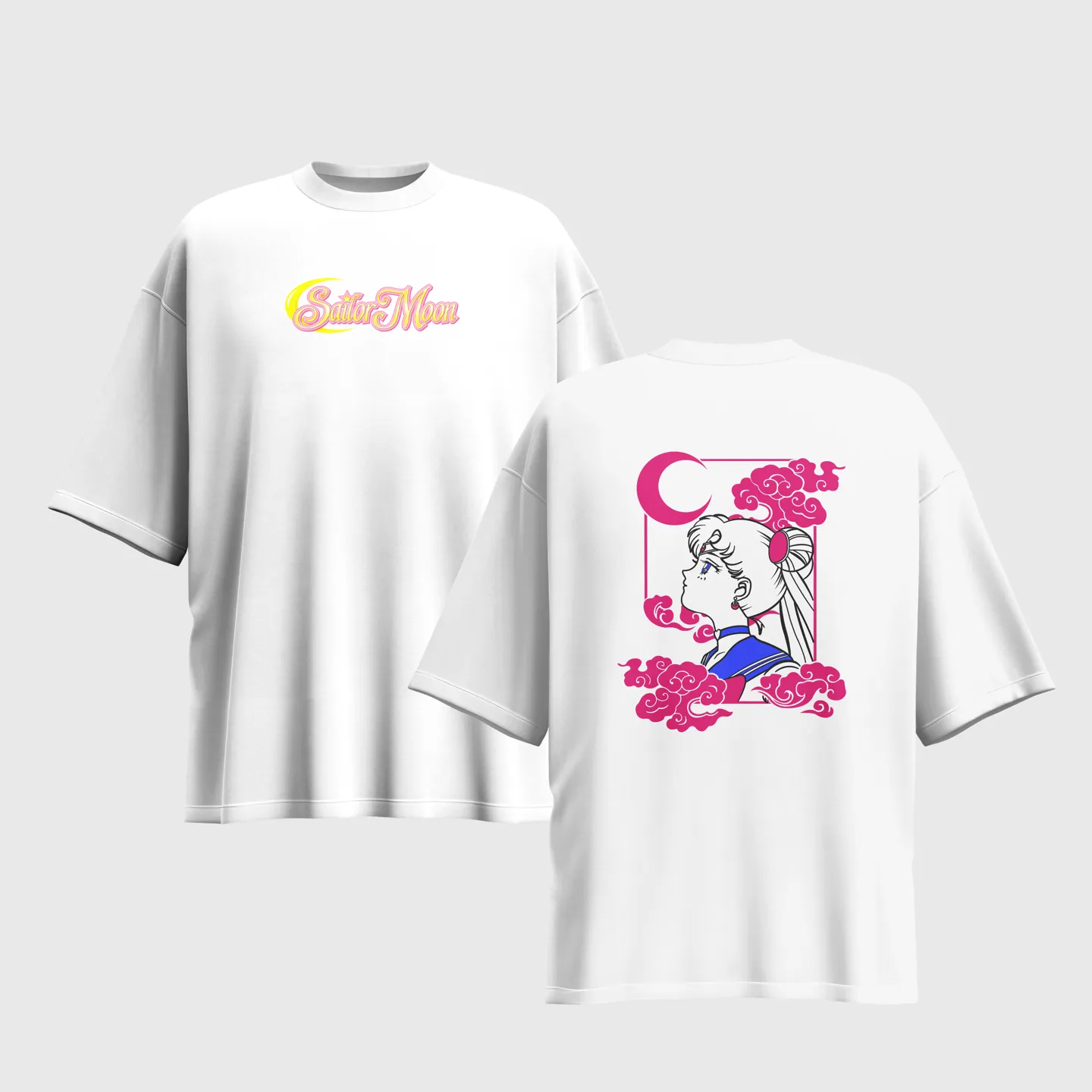 Sailor Moon Anime Graphic Printed Unisex Oversized T-shirt