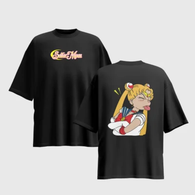 Sailor Moon Anime Graphic Printed Unisex Oversized T-shirt