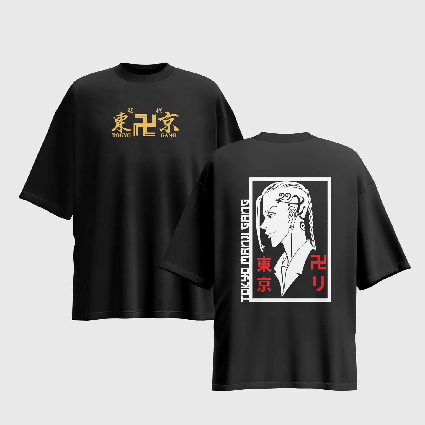Tokyo Revengers Anime Graphic Printed Unisex Oversized T-shirt