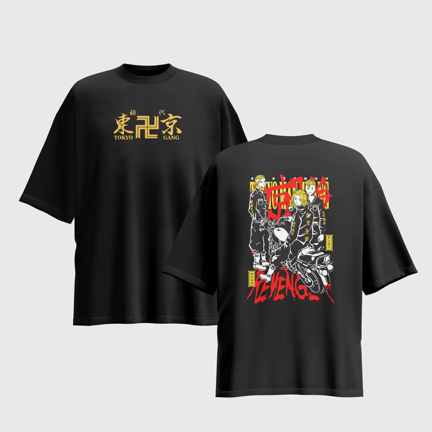 Tokyo Revengers Anime Graphic Printed Unisex Oversized T-shirt